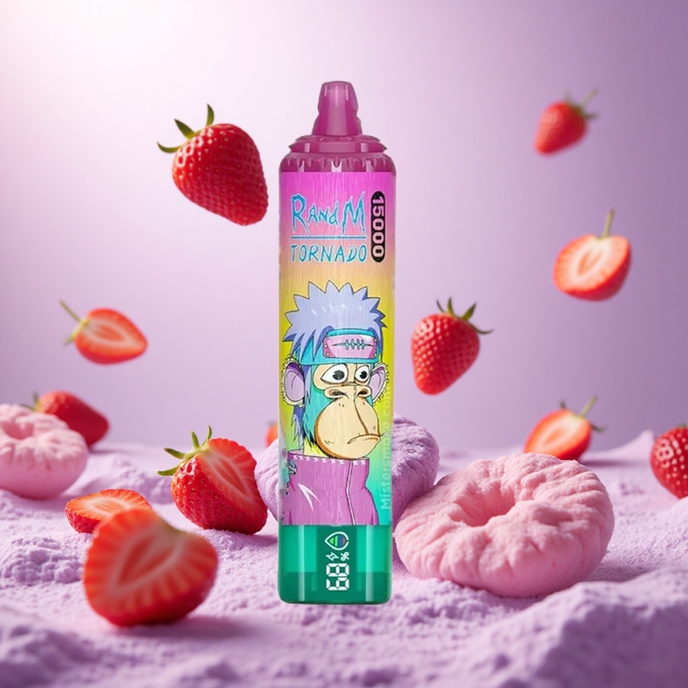 Iced Strawberry RandM Fumot Tornado 15000 Puffs 25ml vape suppliers South Africa