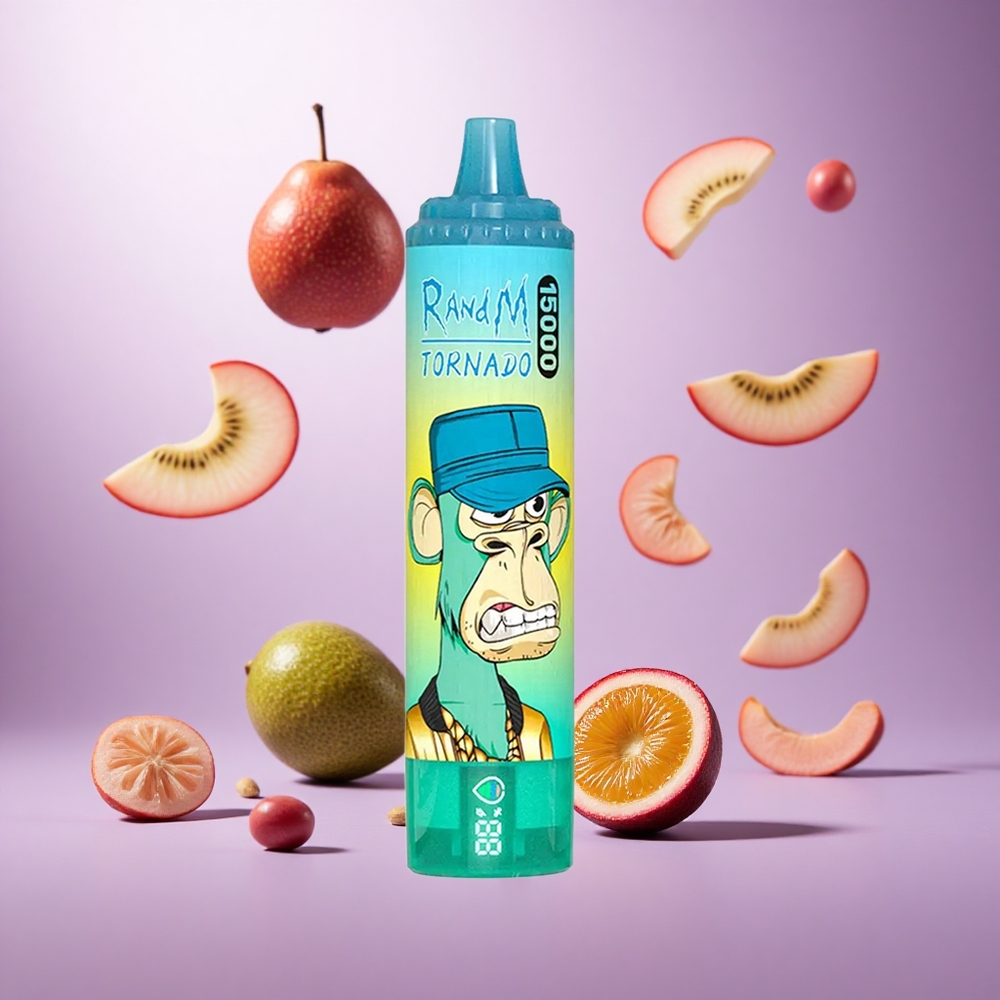 Kiwi Passion Fruit Guava RandM Fumot Tornado 15000 Puffs 25ml 850mAh Mesh Coil vape suppliers South Africa