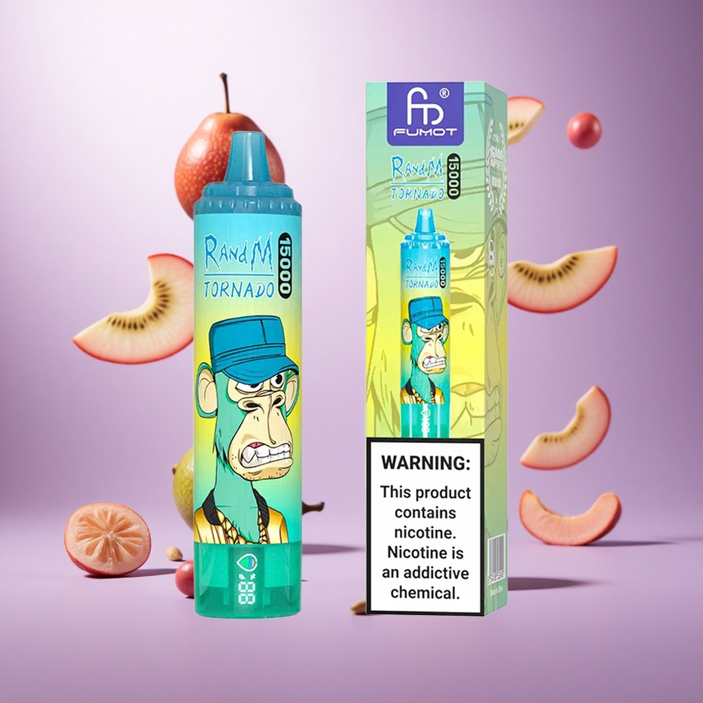 Kiwi Passion Fruit Guava RandM Fumot Tornado 15000 Puffs 25ml 850mAh Mesh Coil vape suppliers South Africa