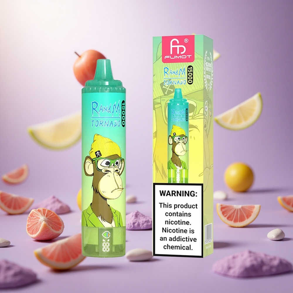 Lemon Lime RandM Fumot Tornado 15000 Puffs 25ml Mesh Coil vape suppliers South Africa