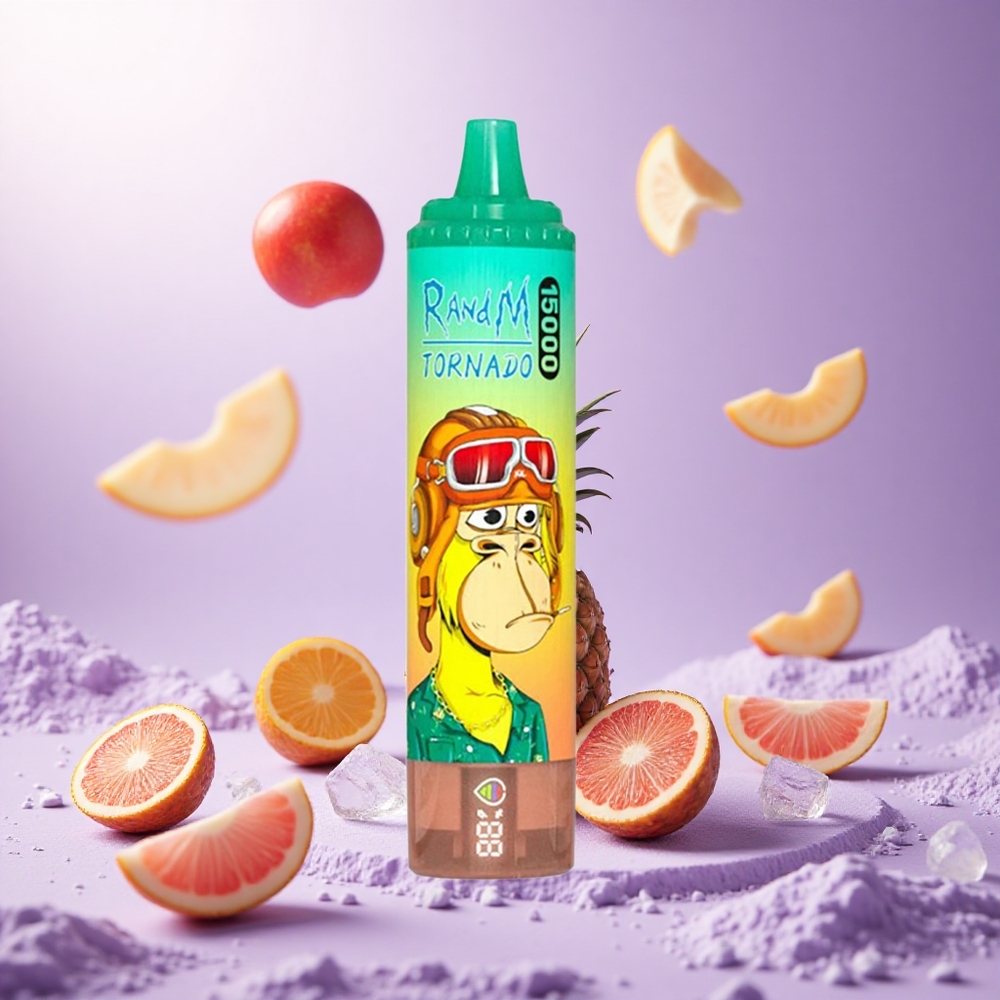 Pineapple Ice RandM Fumot Tornado 15000 Puffs 25ml Disposable Vape vape suppliers South Africa
