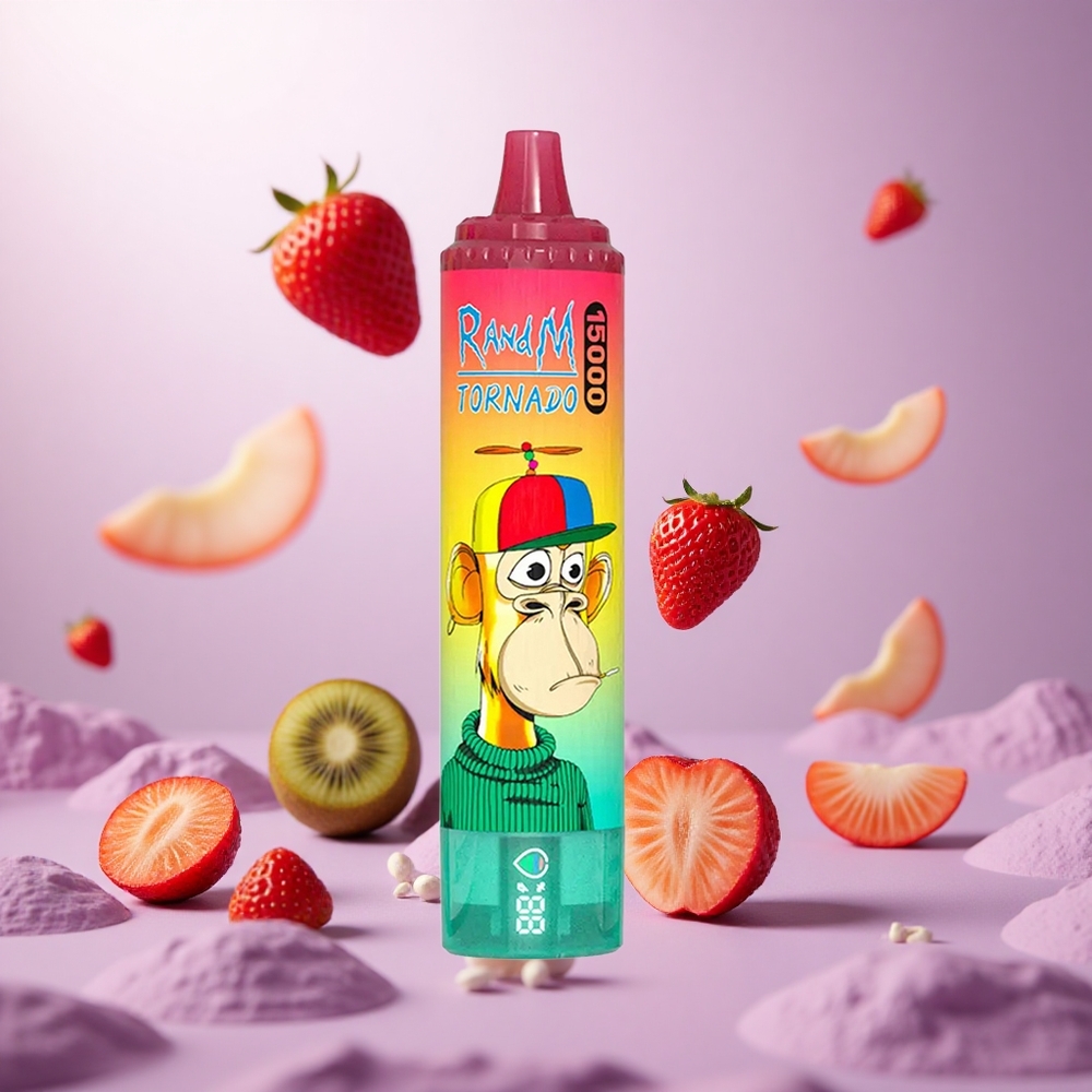 Strawberry Kiwi RandM Fumot Tornado 15000 Puffs 25ml Mesh Coil vape suppliers South Africa