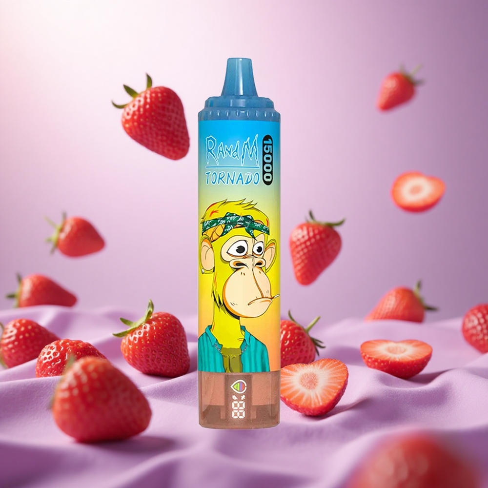 Strawberry RandM Tornado 15000 Puffs 25ml Mesh Coil vape suppliers South Africa
