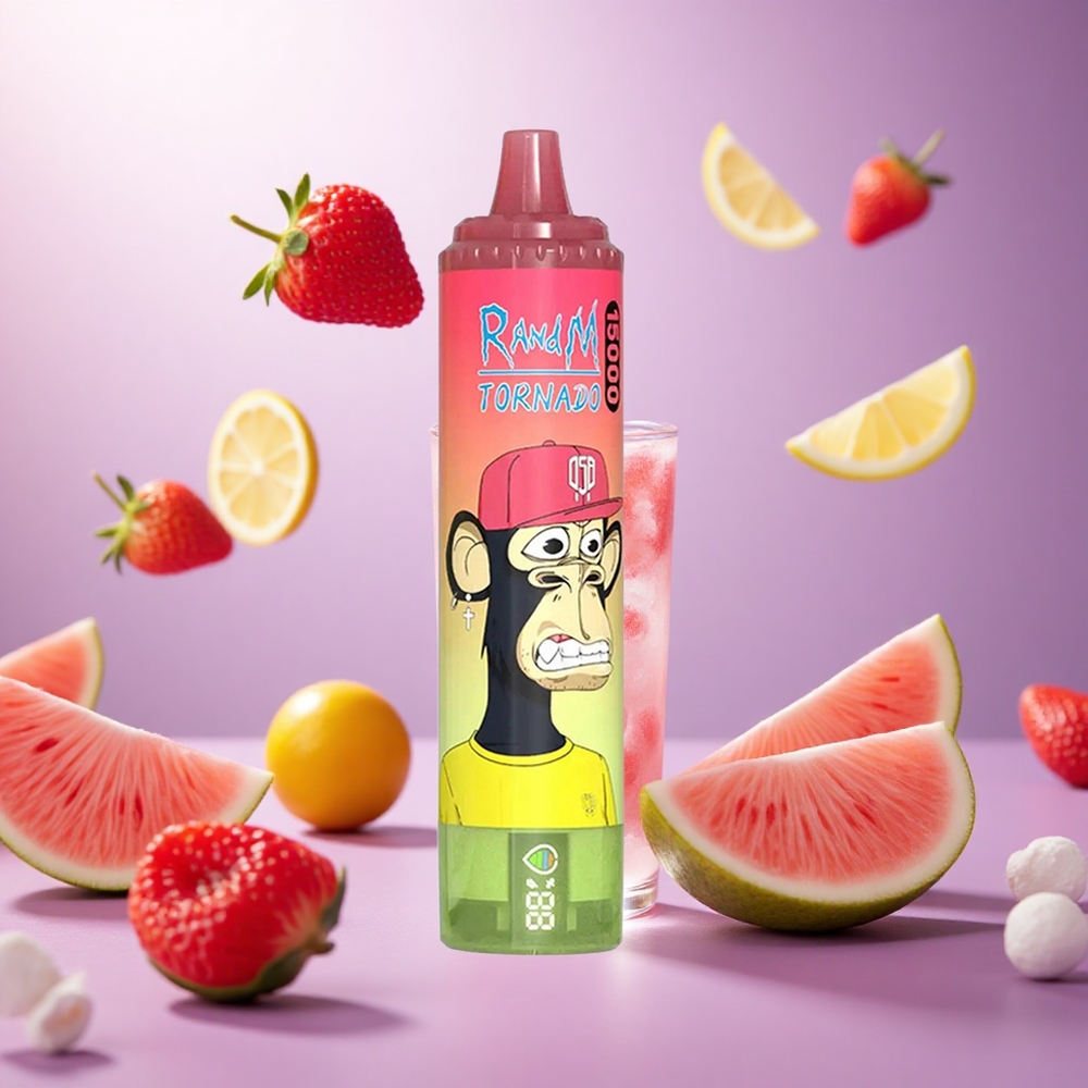 Strawberry Watermelon Lemonade RandM Fumot Tornado 15000 Puffs 25ml Mesh Coil vape suppliers South Africa