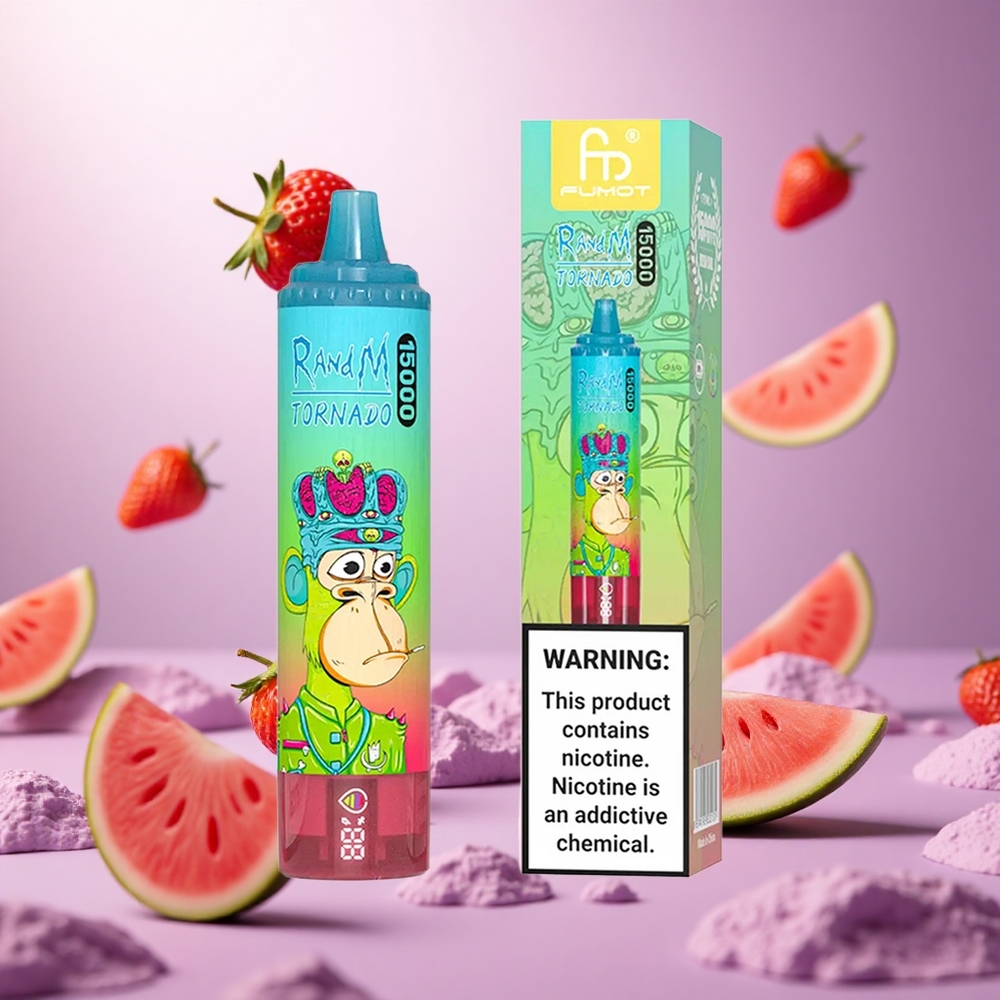 Strawberry Watermelon RandM Fumot Tornado 15000 Puffs 25ml vape suppliers South Africa