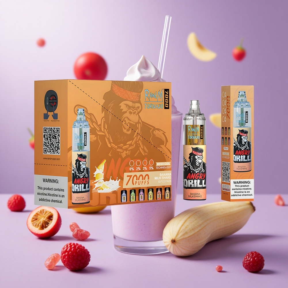 Banana Milkshake RandM Fumot Tornado 7000 Puffs Mesh Coil vape suppliers South Africa