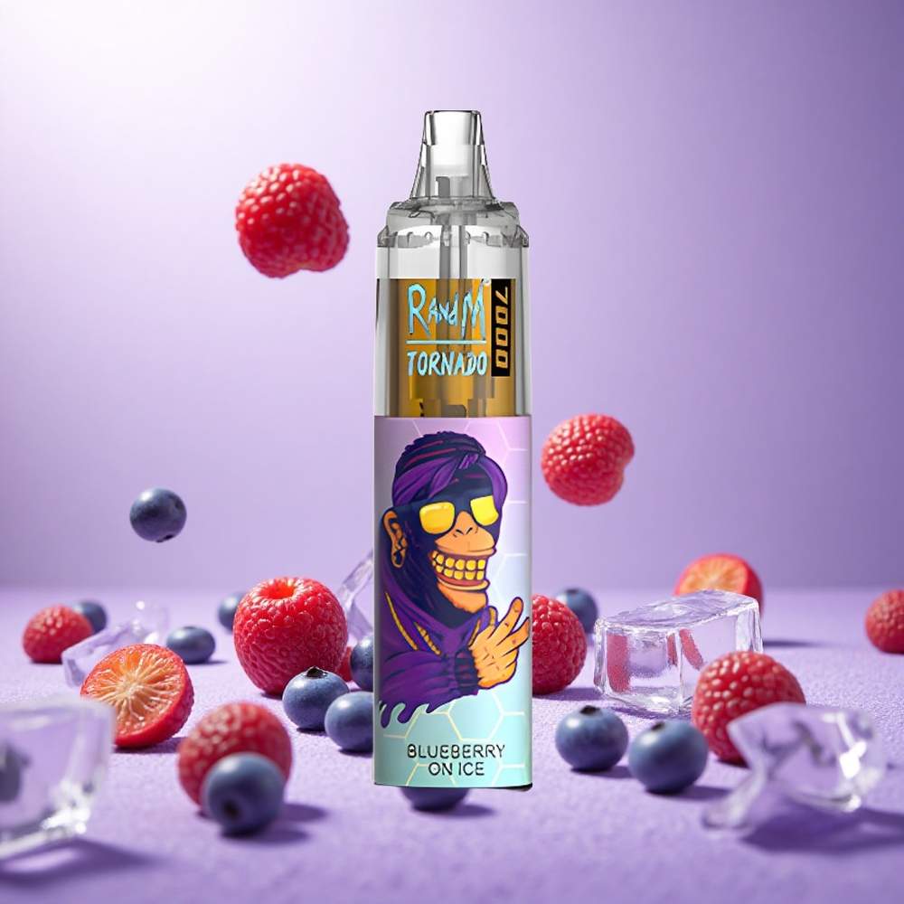 Blueberry On Ice RandM Fumot Tornado 7000 Puffs Mesh Coil vape suppliers South Africa