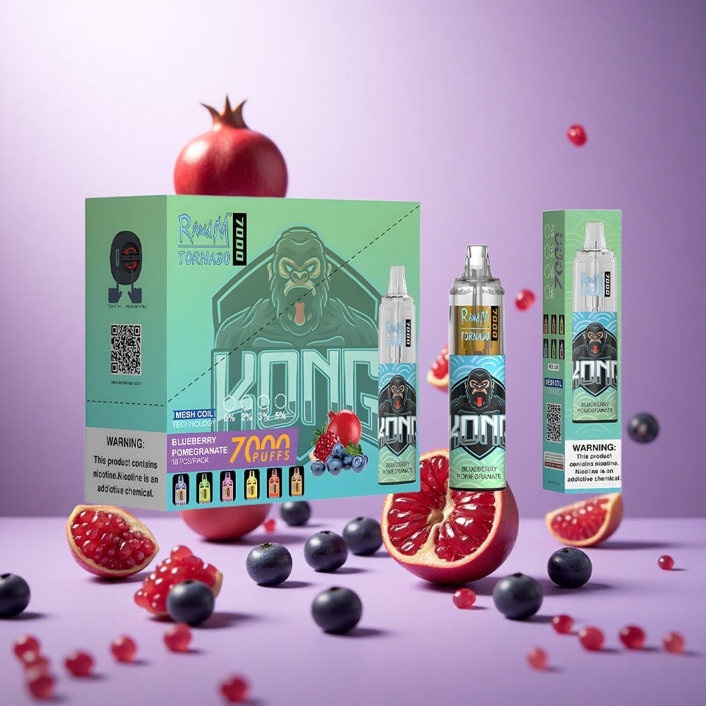 Blueberry Pomegranate RandM Fumot Tornado 7000 Puffs 14ML E-liquid vape suppliers South Africa