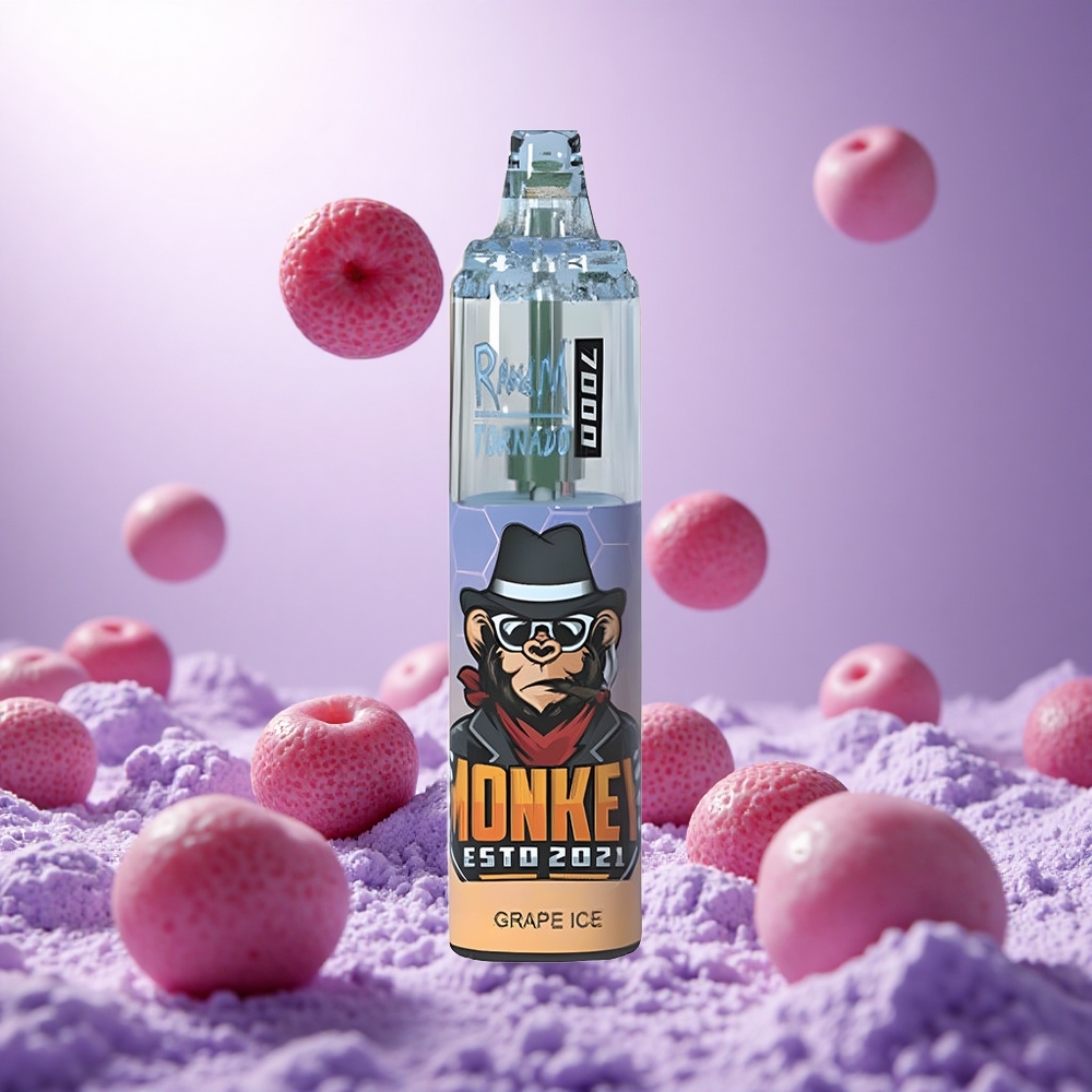 Grape Ice RandM Fumot Tornado 7000 Puffs 14ML E-liquid Mesh Coil vape suppliers South Africa
