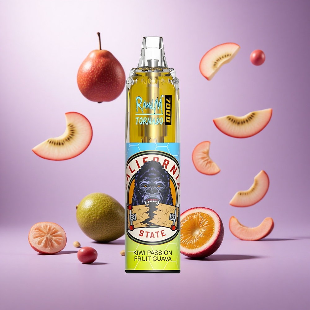 Kiwi Passion Fruit Guava RandM Fumot Tornado 7000 Puffs Mesh Coil vape suppliers South Africa