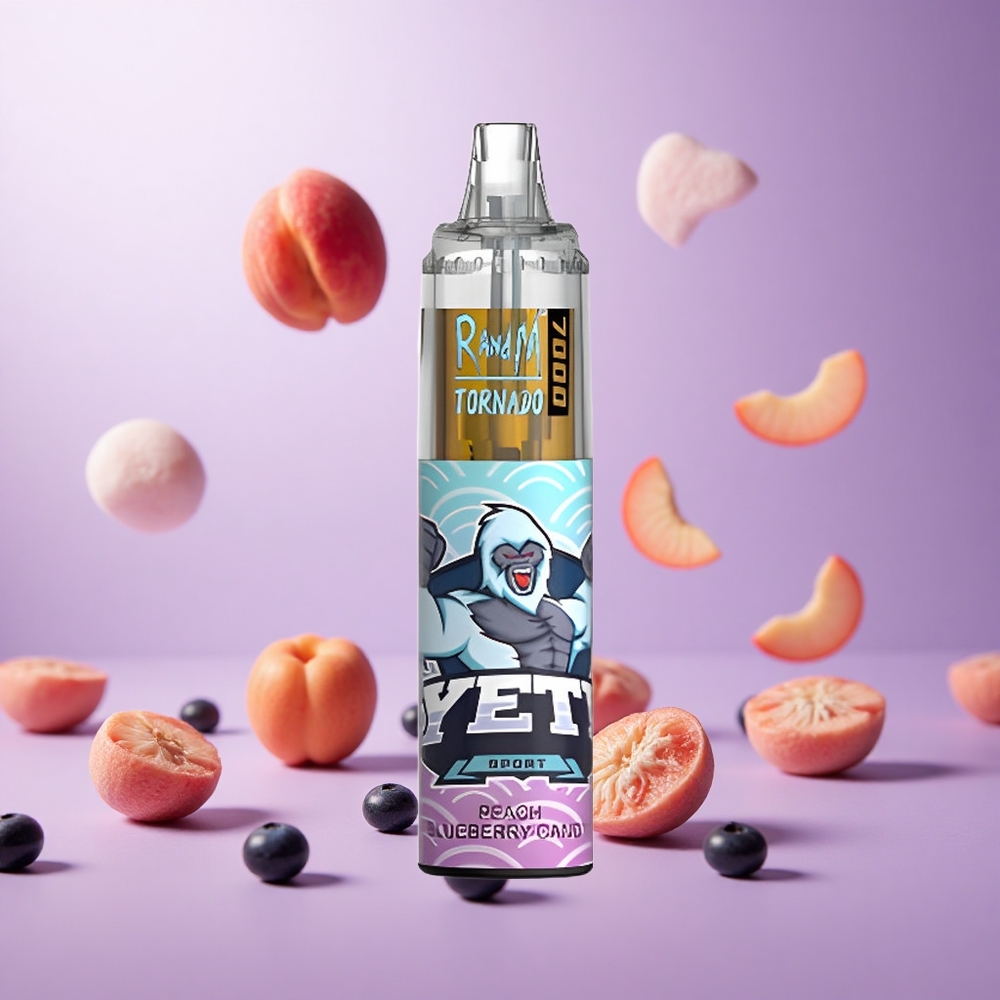 Peach Blueberry Candy RandM Fumot Tornado 7000 Puffs Mesh Coil Vape suppliers South Africa