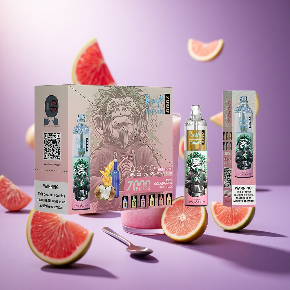 Pina Colada Rum RandM Fumot Tornado 7000 Puffs 14ML E-liquid vape suppliers South Africa