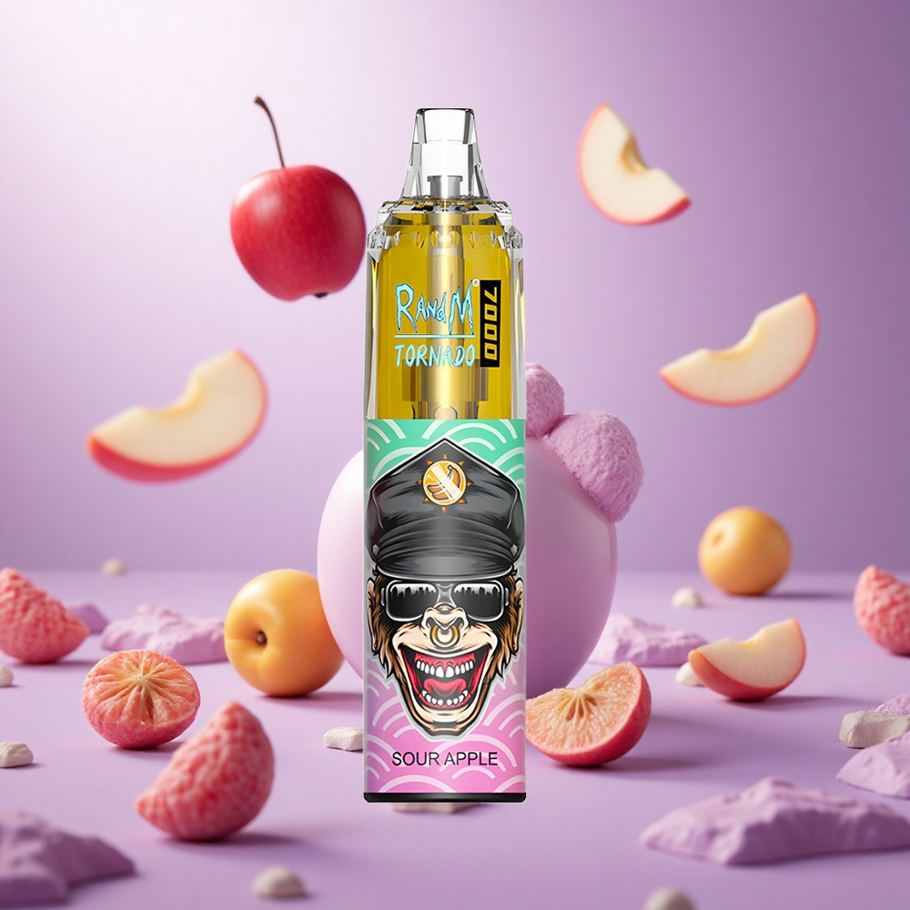 Sour Apple RandM Fumot Tornado 7000 Puffs 14 ML E-liquid vape suppliers South Africa