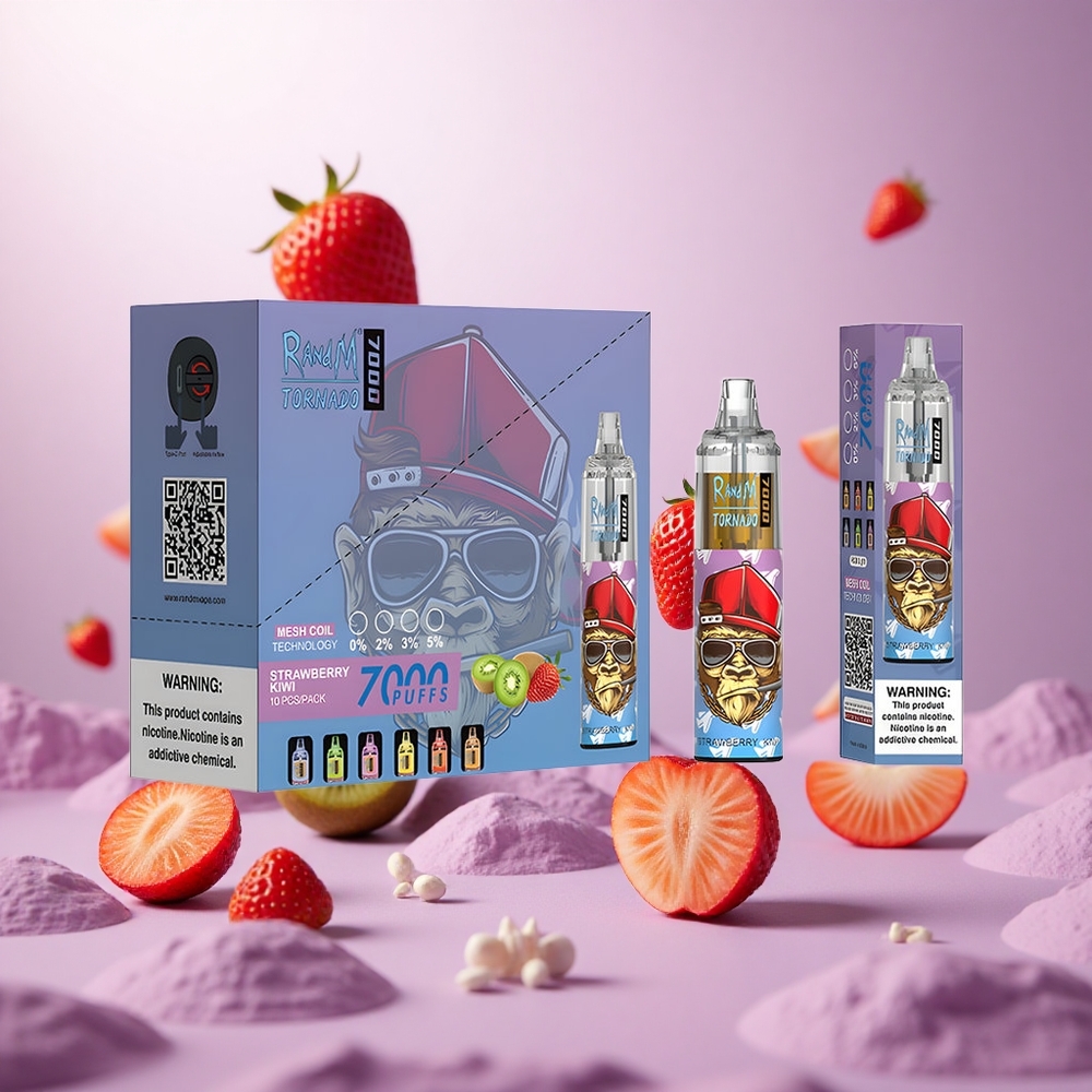Strawberry Kiwi RandM Fumot Tornado 7000 Puffs Mesh Coil vape suppliers South Africa