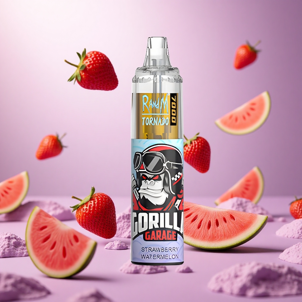 Strawberry Watermelon RandM Fumot Tornado 7000 Puffs Air-Adjustable vape suppliers South Africa