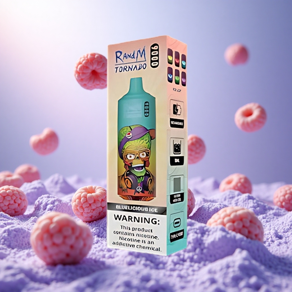 Bluelicious Ice RandM Fumot Tornado 9000 Puffs 18mL Mesh Coil vape suppliers South Africa