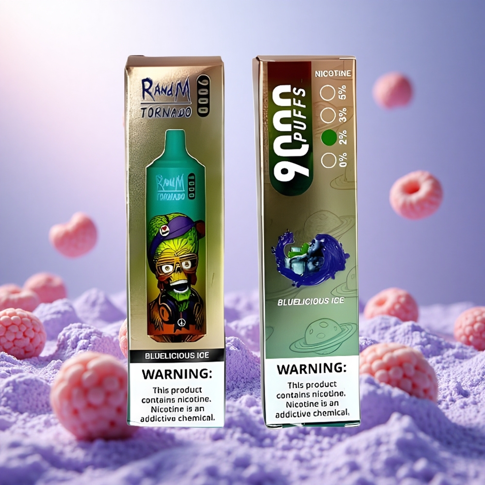 Bluelicious Ice RandM Fumot Tornado 9000 Puffs 18mL Mesh Coil vape suppliers South Africa