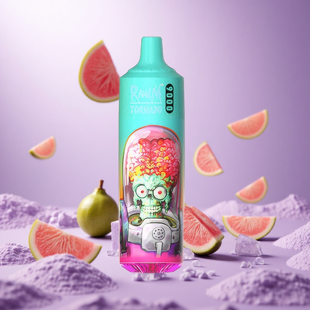 Guava Ice RandM Fumot Tornado 9000 Puffs 18 mL vape suppliers South Africa