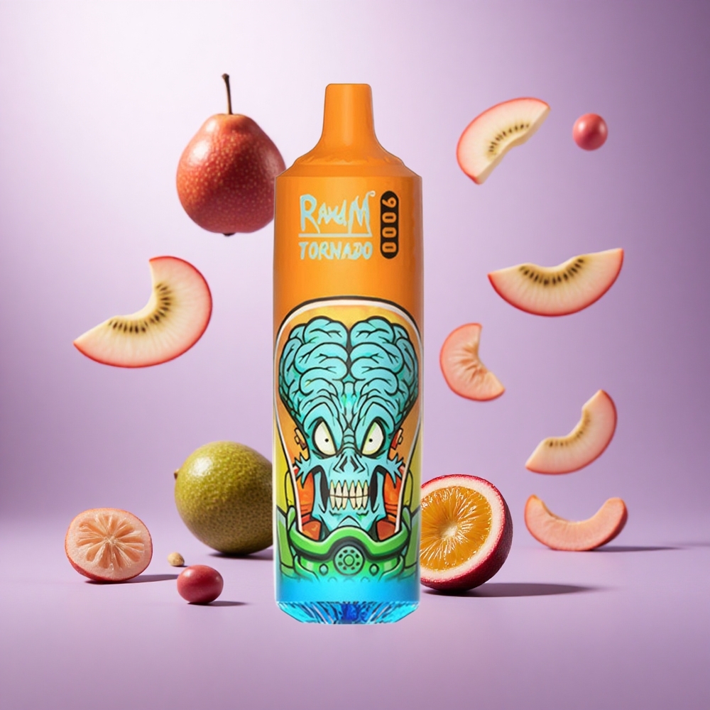 Kiwi Passion Fruit Guava RandM Fumot Tornado 9000 Puffs 18mL Mesh Coil vape suppliers South Africa