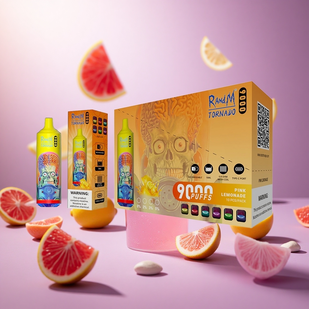 Pink Lemonade RandM Fumot Tornado 9000 Puffs Mesh Coil vape suppliers South Africa