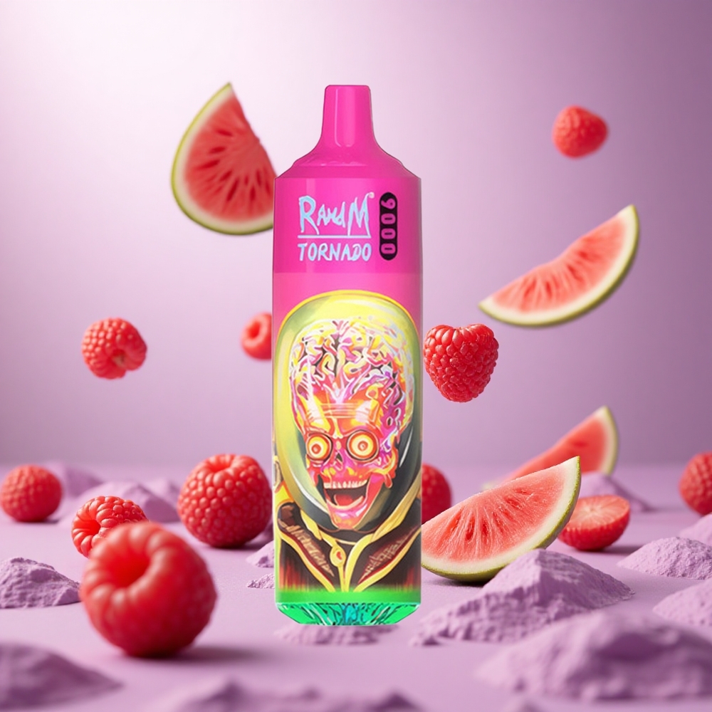 Raspberry Watermelon RandM Fumot Tornado 9000 Puffs 18mL Mesh Coil vape suppliers South Africa