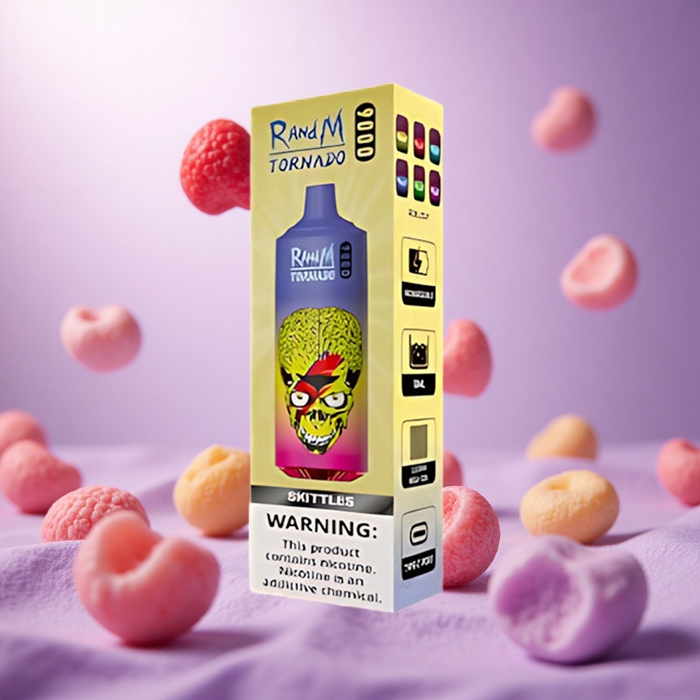 Skittles RandM Fumot Tornado 9000 Puffs 18mL Mesh Coil vape suppliers South Africa