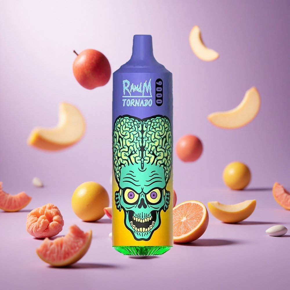 Straw Mango RandM Fumot Tornado 9000 Puffs 18 mL Mesh Coil vape suppliers South Africa