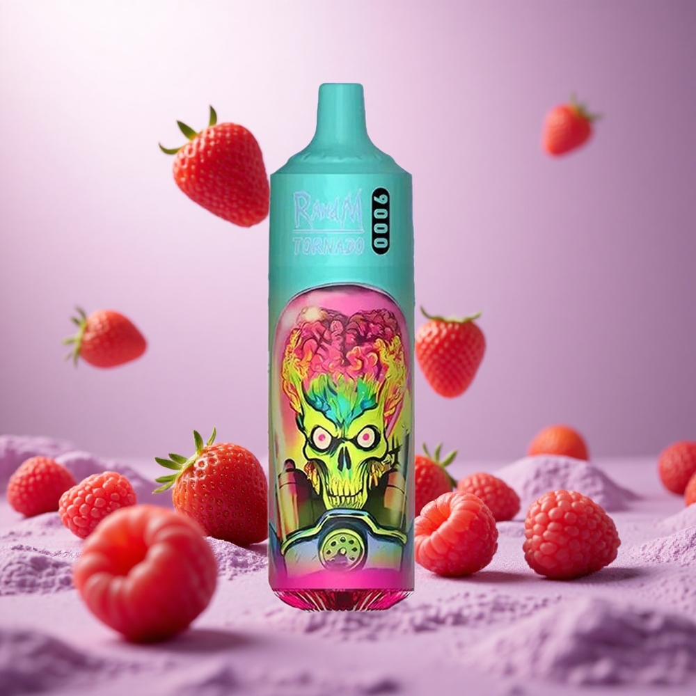 Strawberry Raspberry RandM Fumot Tornado 9000 Puffs Mesh Coil vape suppliers South Africa