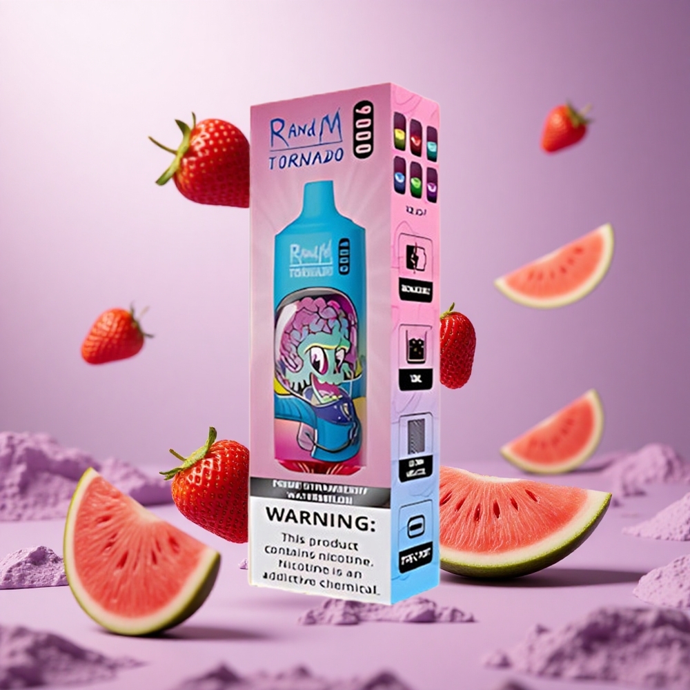Strawberry Watermelon RandM Fumot Tornado 9000 Puffs Mesh Coil vape suppliers South Africa