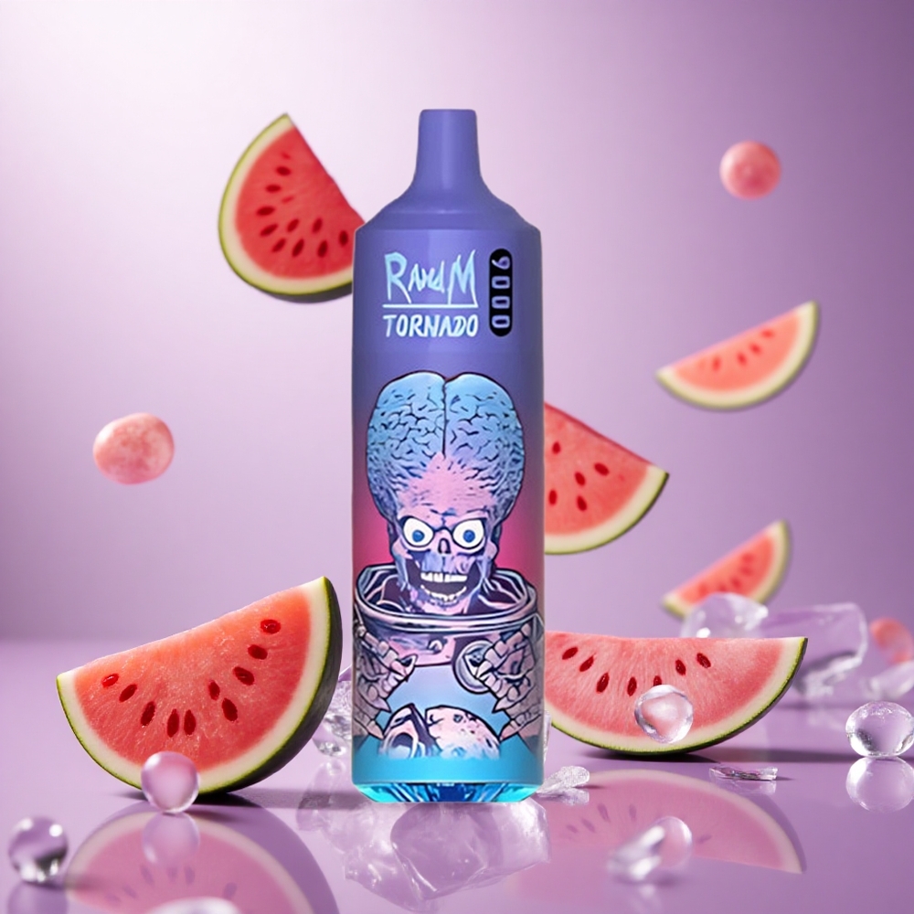 Watermelon Brazz Ice RandM Fumot Tornado 9000 Puffs 18mL Mesh Coil vape suppliers South Africa