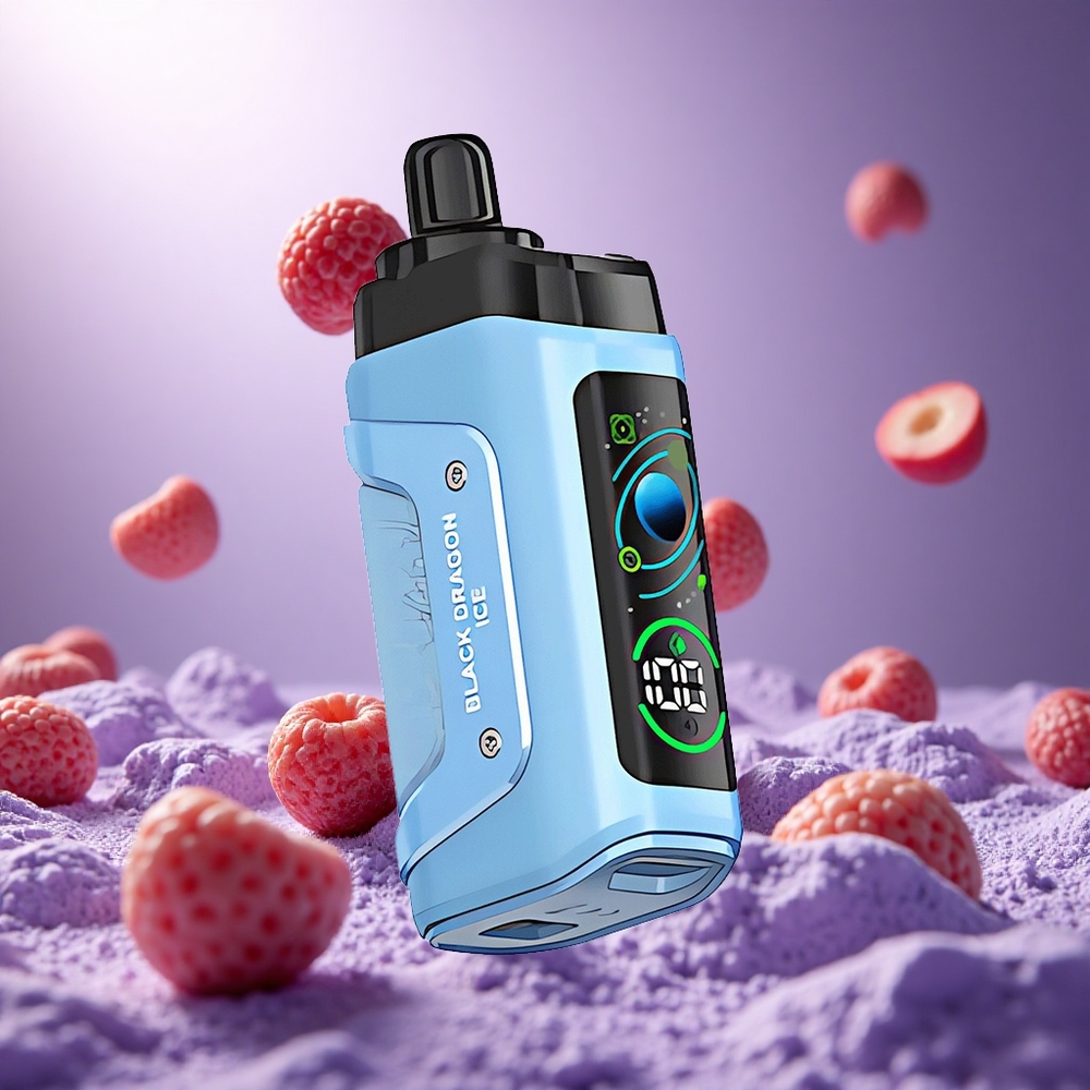 Black Dragon Ice Razz Bar 45000 Puffs Adjustable Airflow Type-C Rechargeable vape suppliers South Africa