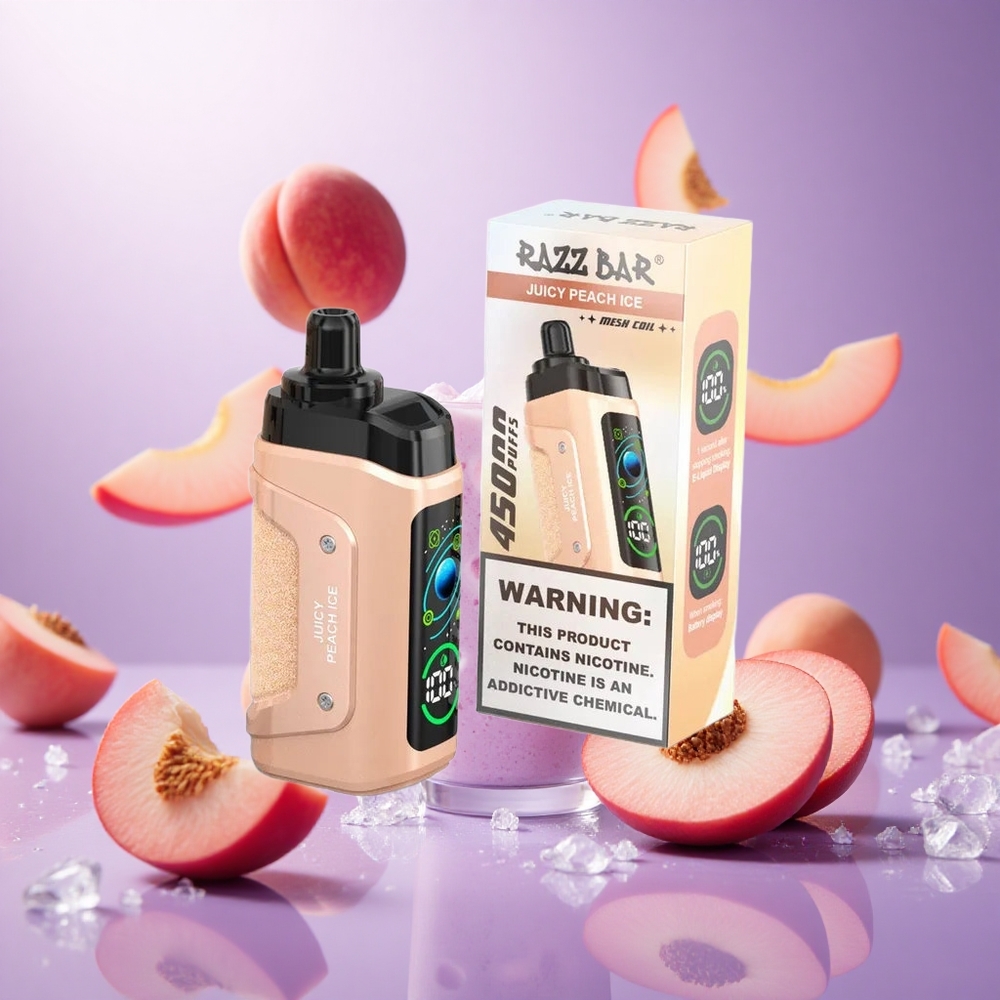 Juicy Peach Ice Razz Bar 45000 Puffs Adjustable Airflow vape suppliers South Africa