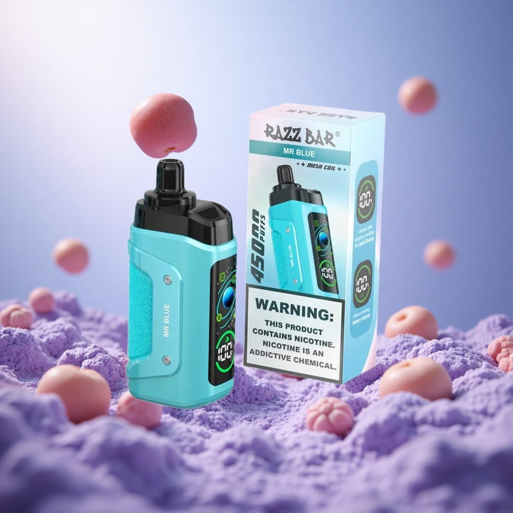 Mr Blue Razz Bar 45000 Puffs Adjustable Airflow vape suppliers South Africa