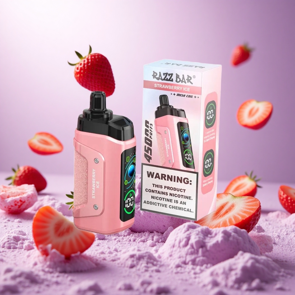 Strawberry Ice Razz Bar 45000 Puffs Adjustable Airflow vape suppliers South Africa