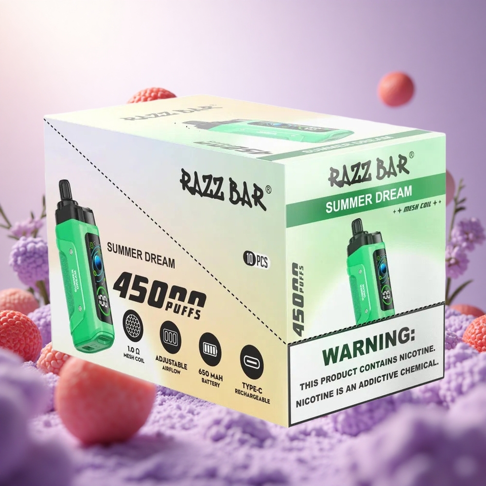 Summer Dream Razz Bar 45000 Puffs Adjustable Airflow vape suppliers South Africa