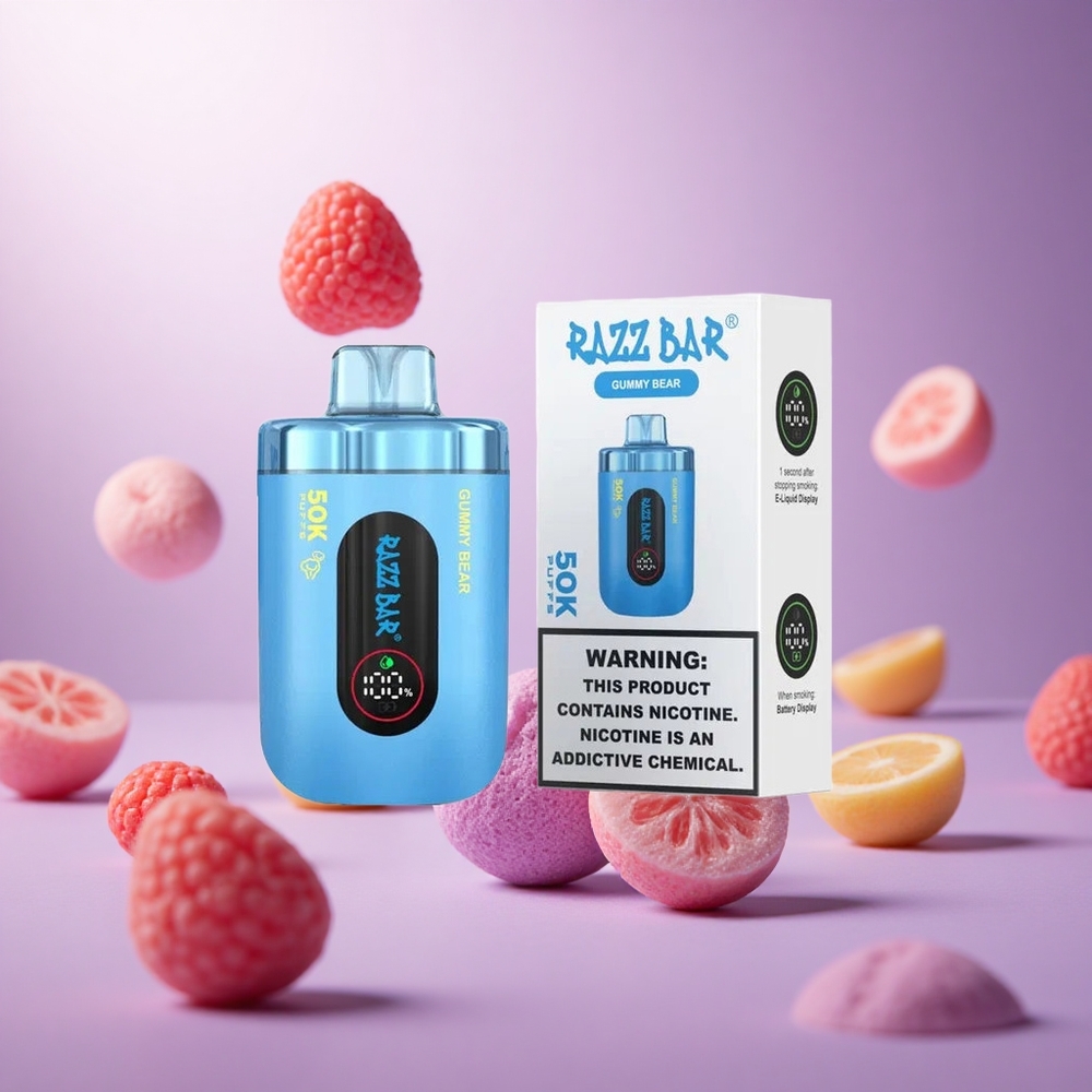 Gummy Bear Razz Bar 50K Puffs 650mAh Type-C vape suppliers South Africa
