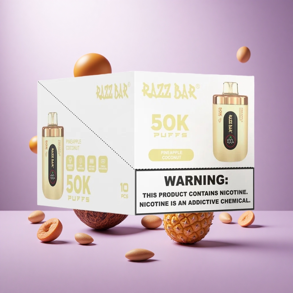 Pineapple Coconut Razz Bar 50K Puffs 650 Mah Battery vape suppliers South Africa