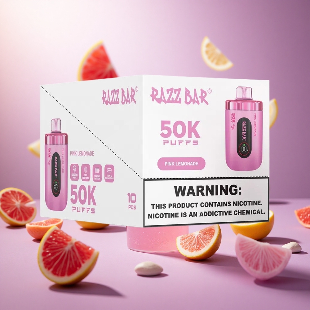 Pink Lemonade Razz Bar 50K Puffs 1.0 Ohm Mesh Coil vape suppliers South Africa