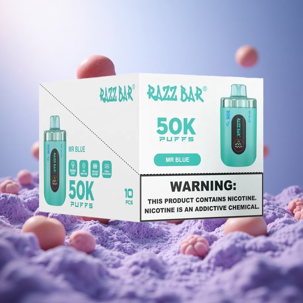 Razz Blue Razz Bar 50K Puffs 650mAh vape suppliers South Africa