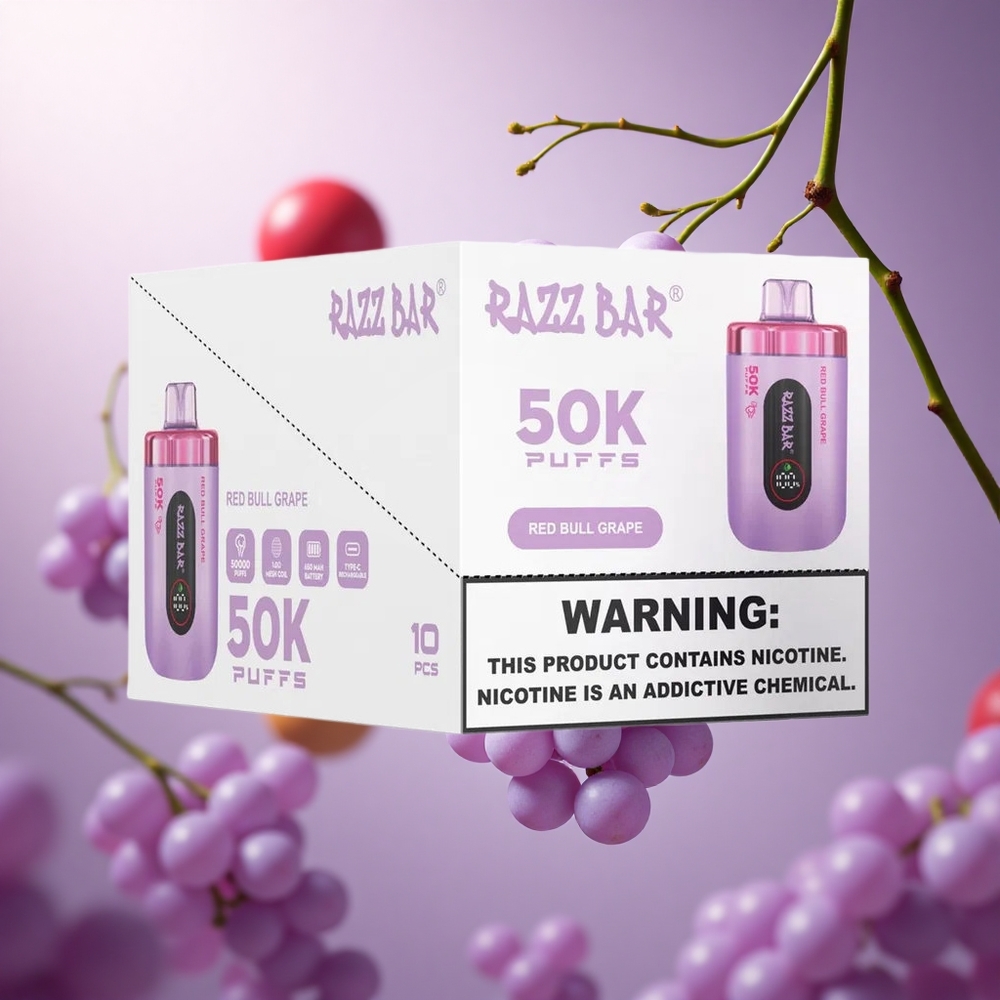 Red Bull Grape Razz Bar 50K Puffs 2% Nicotine Disposable Vape vape suppliers South Africa