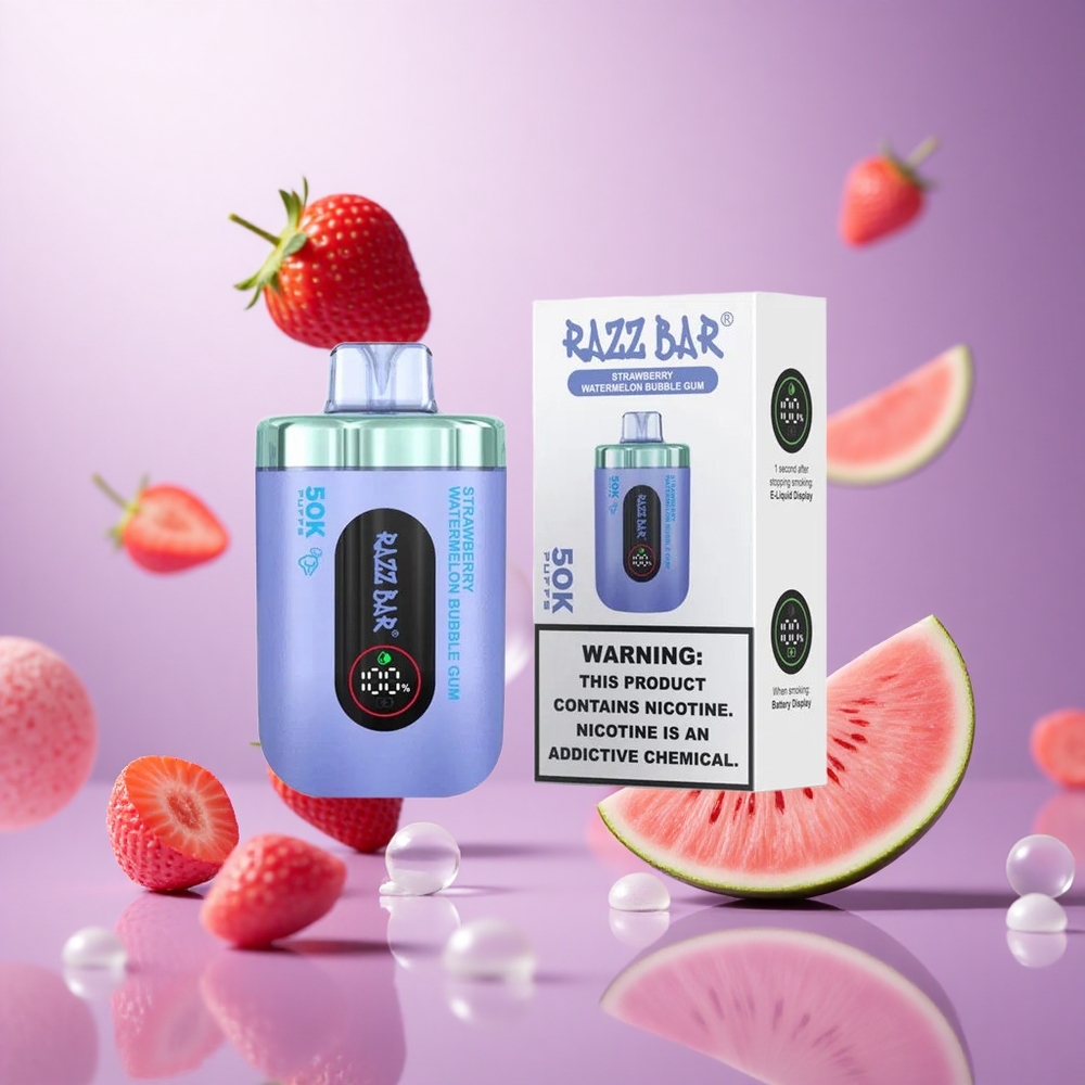Strawberry Watermelon Bubble Gum Razz Bar 50K Puffs Disposable Vape 650mAh Battery vape suppliers South Africa