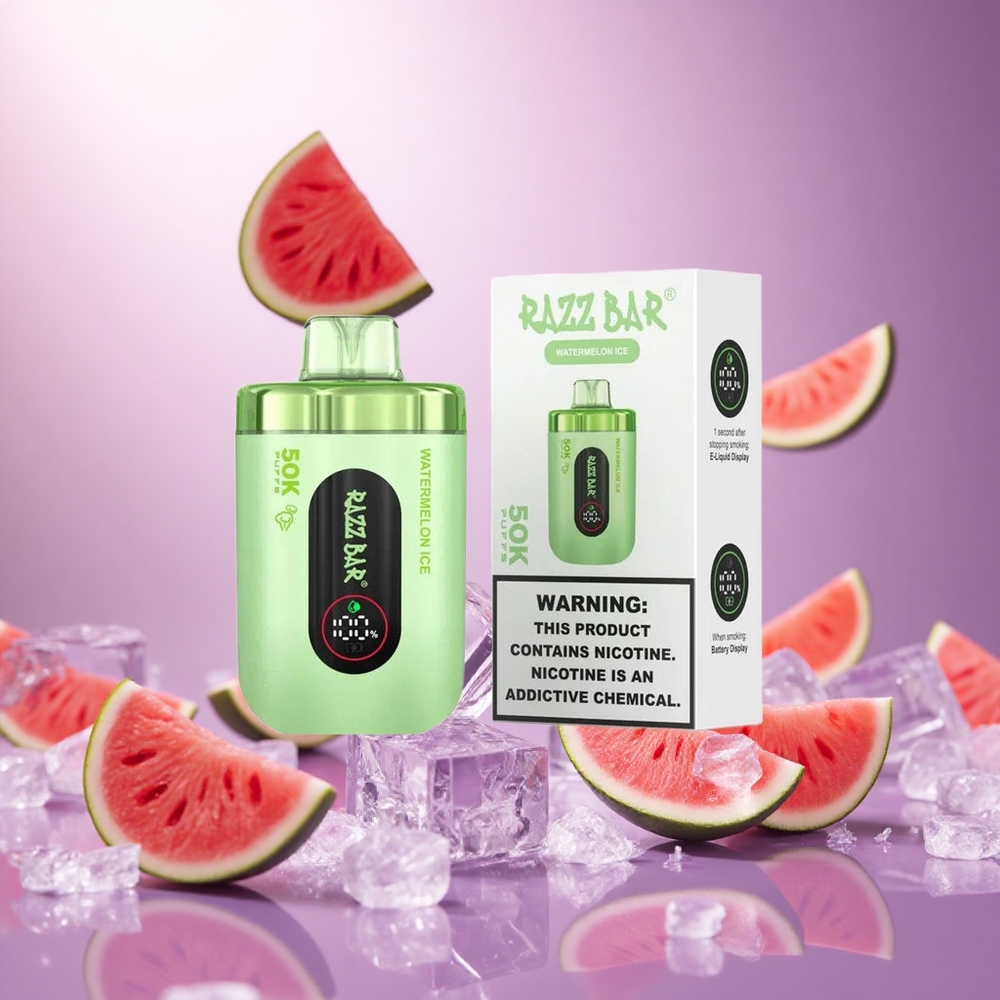 Watermelon Ice Razz Bar 50K Puffs 1.0 Ohm Mesh Coil vape suppliers South Africa