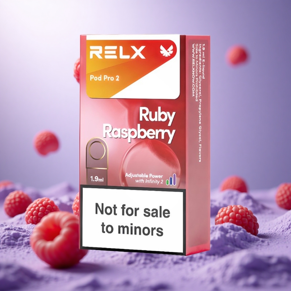 Blue Raspberry RELX Pod Pro 2 600 Puffs 0% Nicotine vape suppliers South Africa