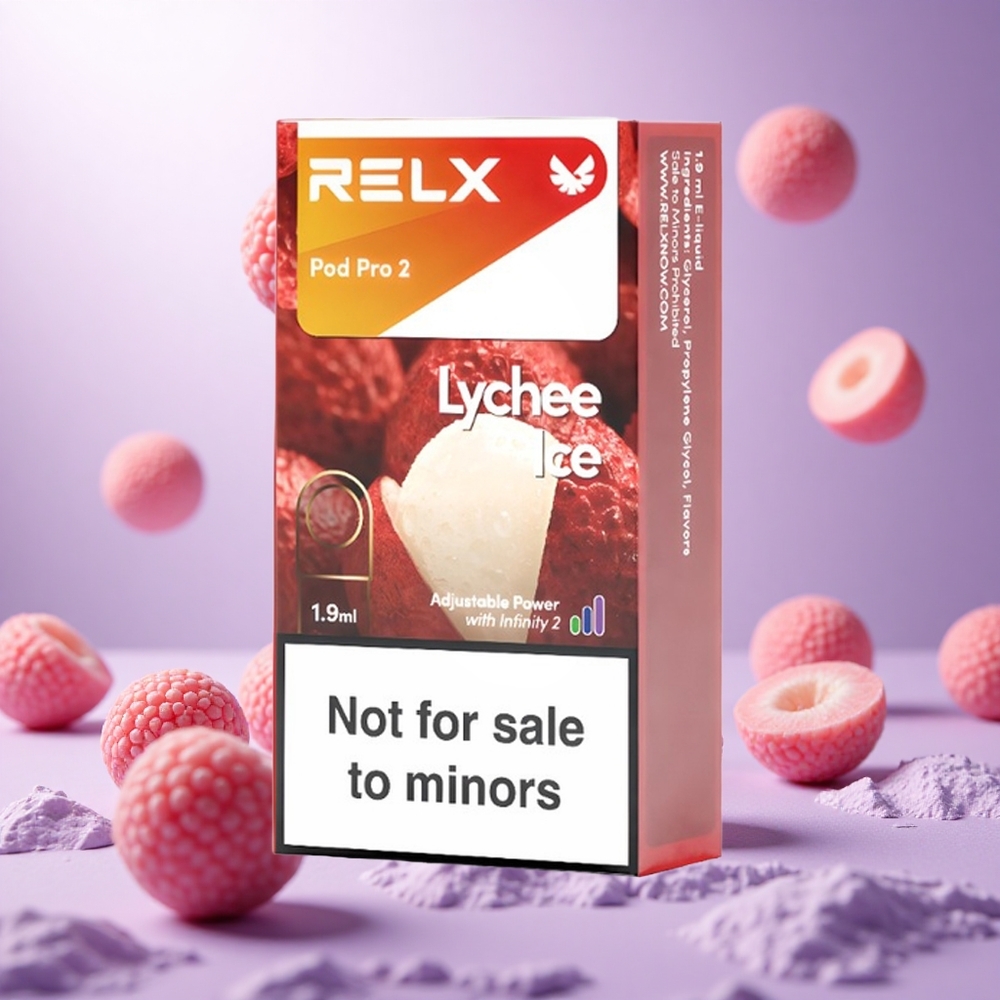 Lychee Ice RELX Pod Pro 2 600 Puffs 0% Nicotine vape suppliers South Africa