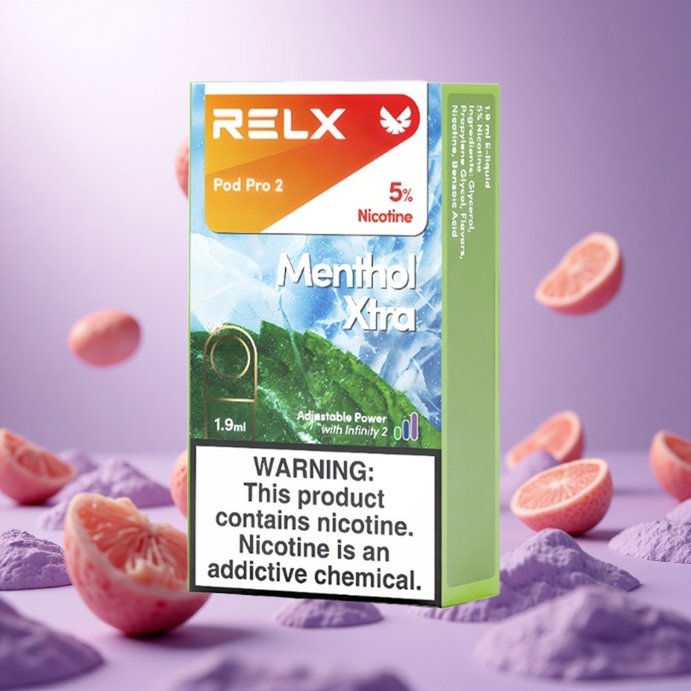 Menthol RELX Pod Pro 2 600 Puffs 5% Nicotine vape suppliers South Africa