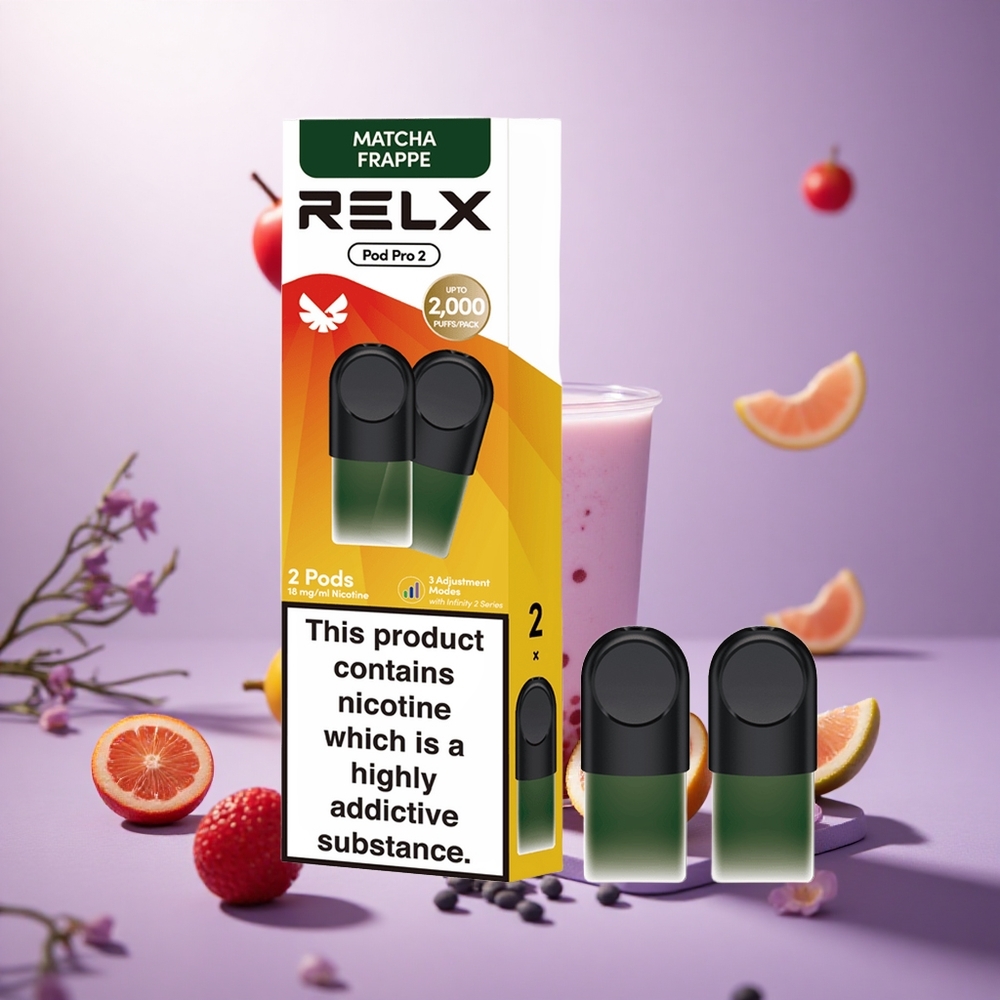 Tea-Matcha Frappe RELX Pod Pro 2 600 Puffs 1.8% Nicotine vape suppliers South Africa