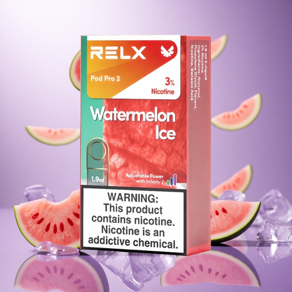 Water Melon Ice RELX Pod Pro 2 600 Puffs 3% Nicotine vape suppliers South Africa