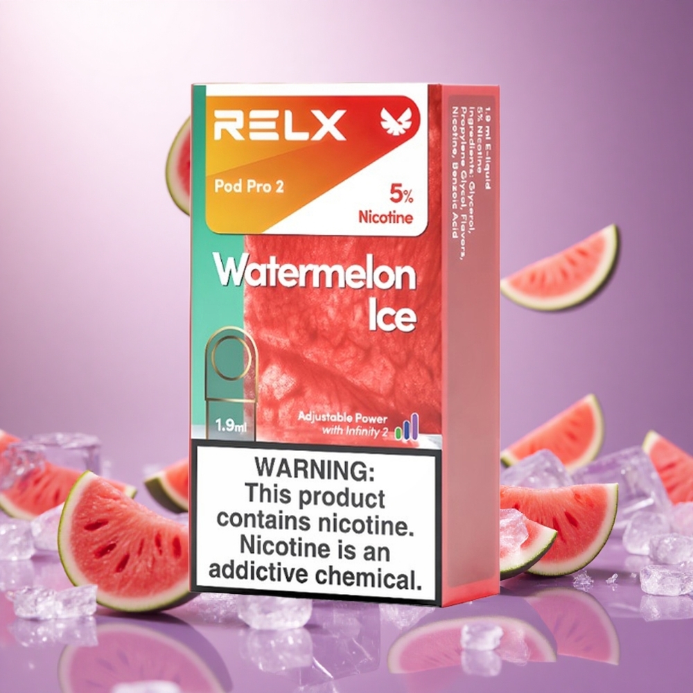 Watermelon Ice RELX Pod Pro 2 600 Puffs 5% Nicotine vape suppliers South Africa