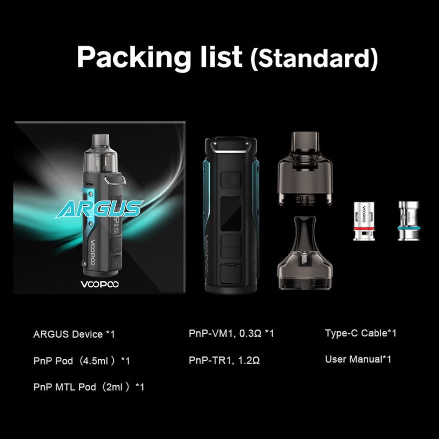 VOOPOO ARGUS Pod Mod Kit 8H4DNL77 Petrol Green-Silver VOOPOO vape amazon